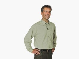 Hemd Chambray 1/1-Arm - Hirsch Stickerei