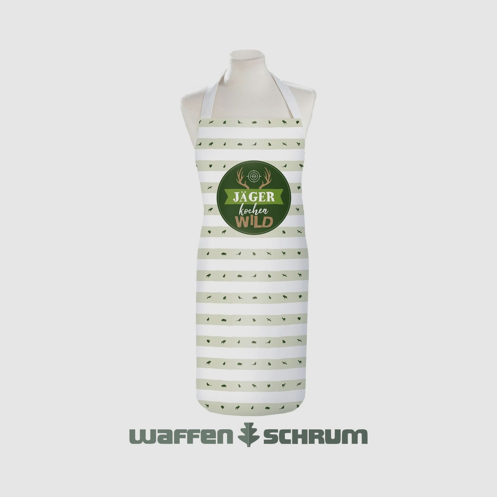 AKAH Schürze Jäger kochen Wild 70x105 cm