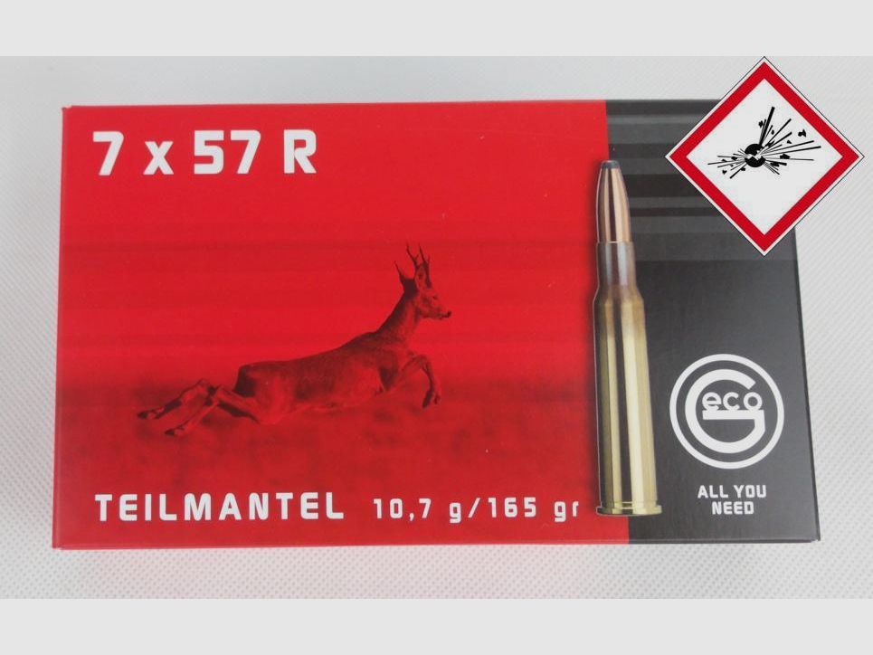 Geco Softpoint Jagdpatrone Kal. 7X57 R TM 165gr