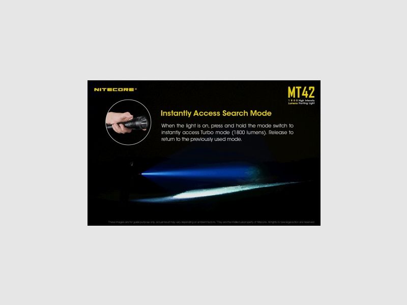 Nitecore MT42 Taschenlampe 1800 Lumen, Bild 7 von 22