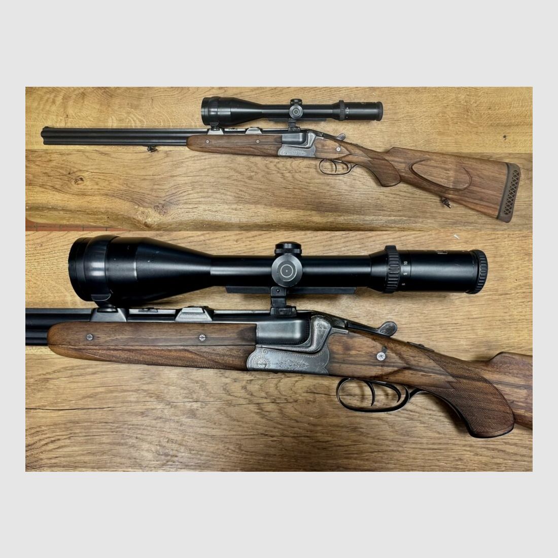 Gebr. Adamy Bühag Suhl Bockbüchsflinte mit Schmidt & Bender Zielfernrohr