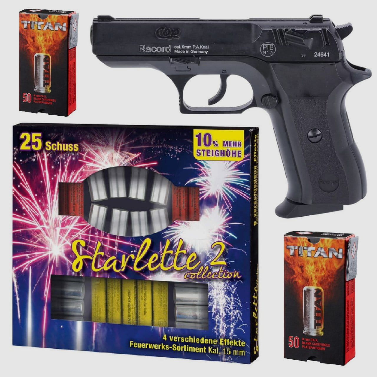 Zestaw noworoczny Record COP pistolet startowy