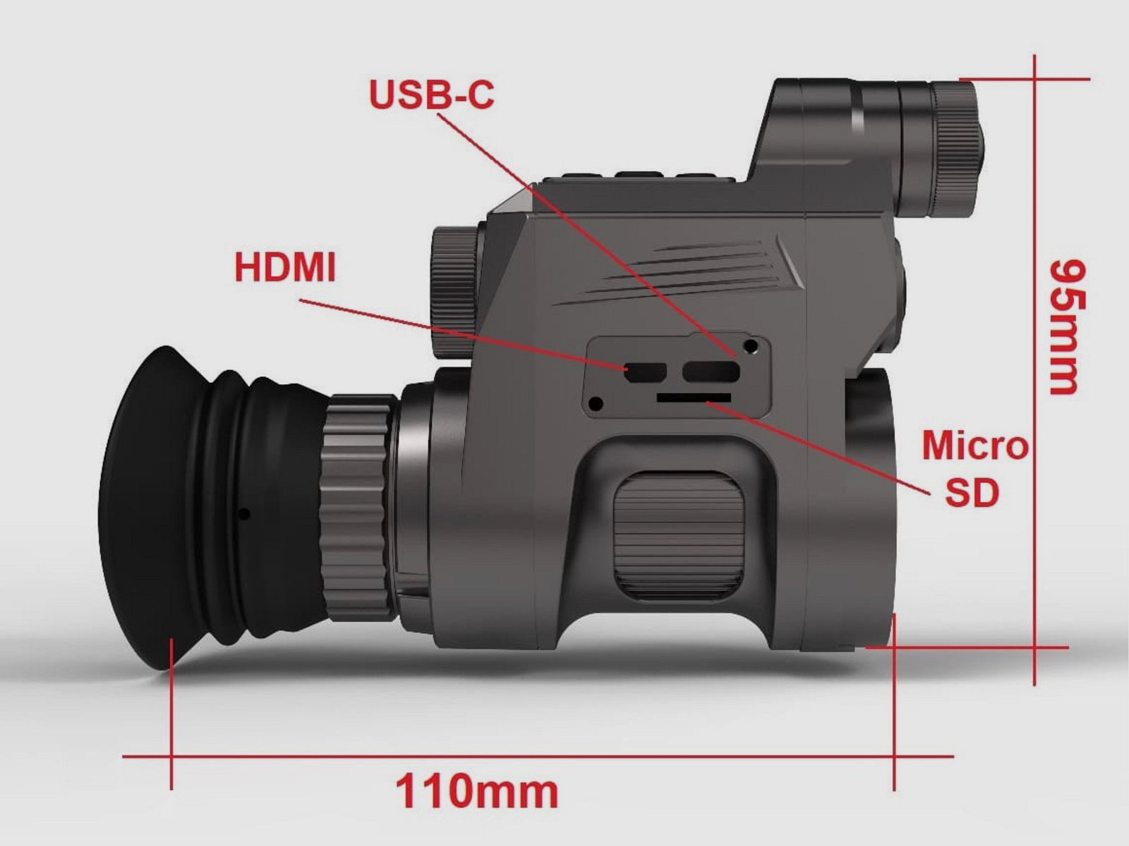 Sytong HT 66 Deutsche Version 850nm 16 mm Linse inklusive 45mm Adapter