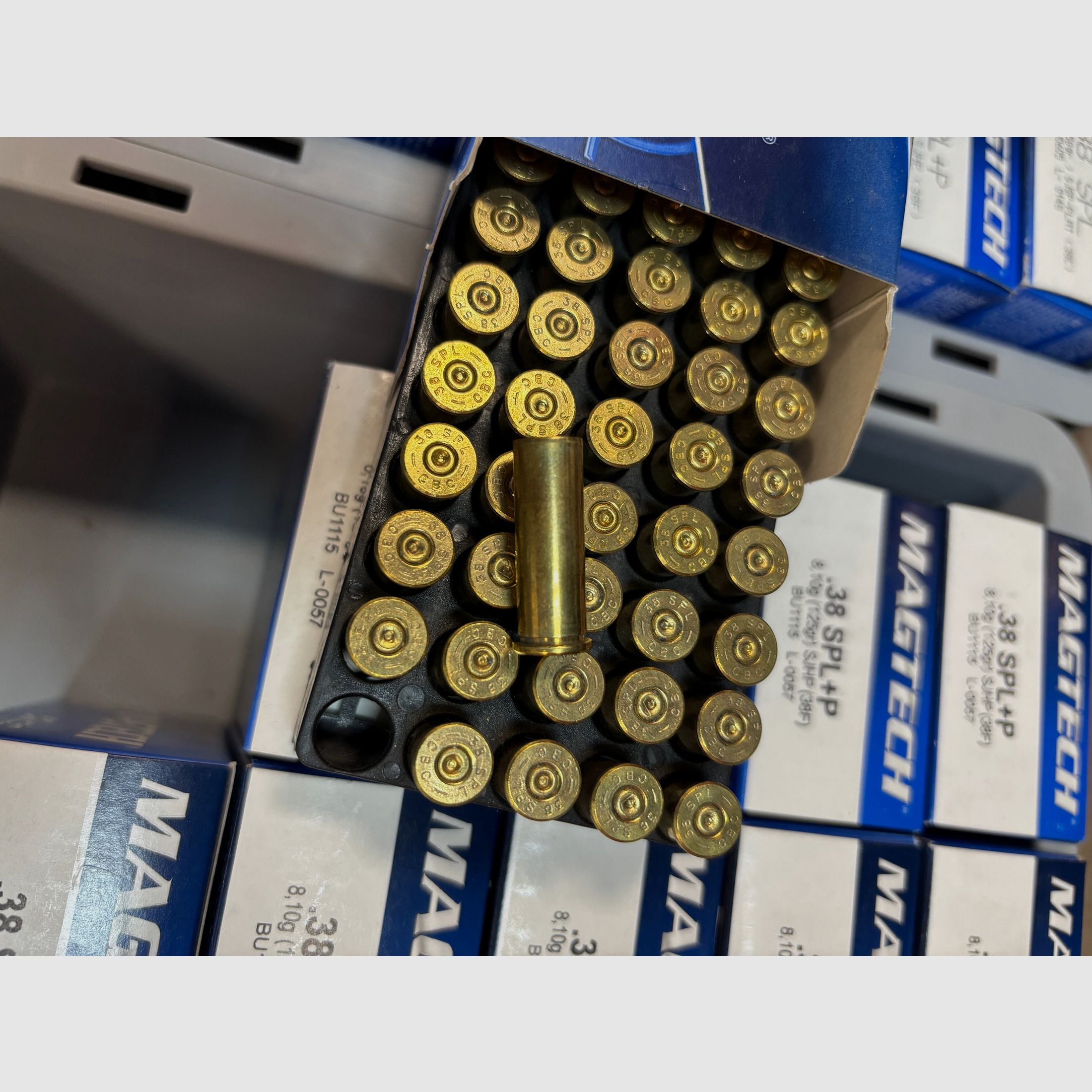 500 pcs. Magtech cases .38 Spec. Lot No. L-0057