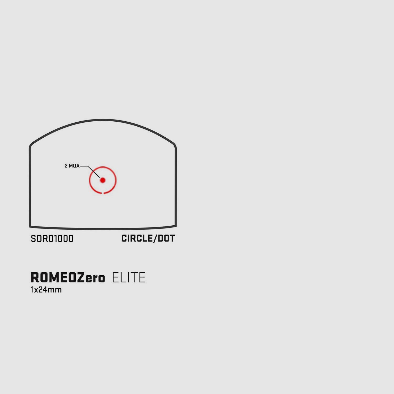 Sig Sauer ROMEO Zero Elite 2MOA Circle Dot SOR01000