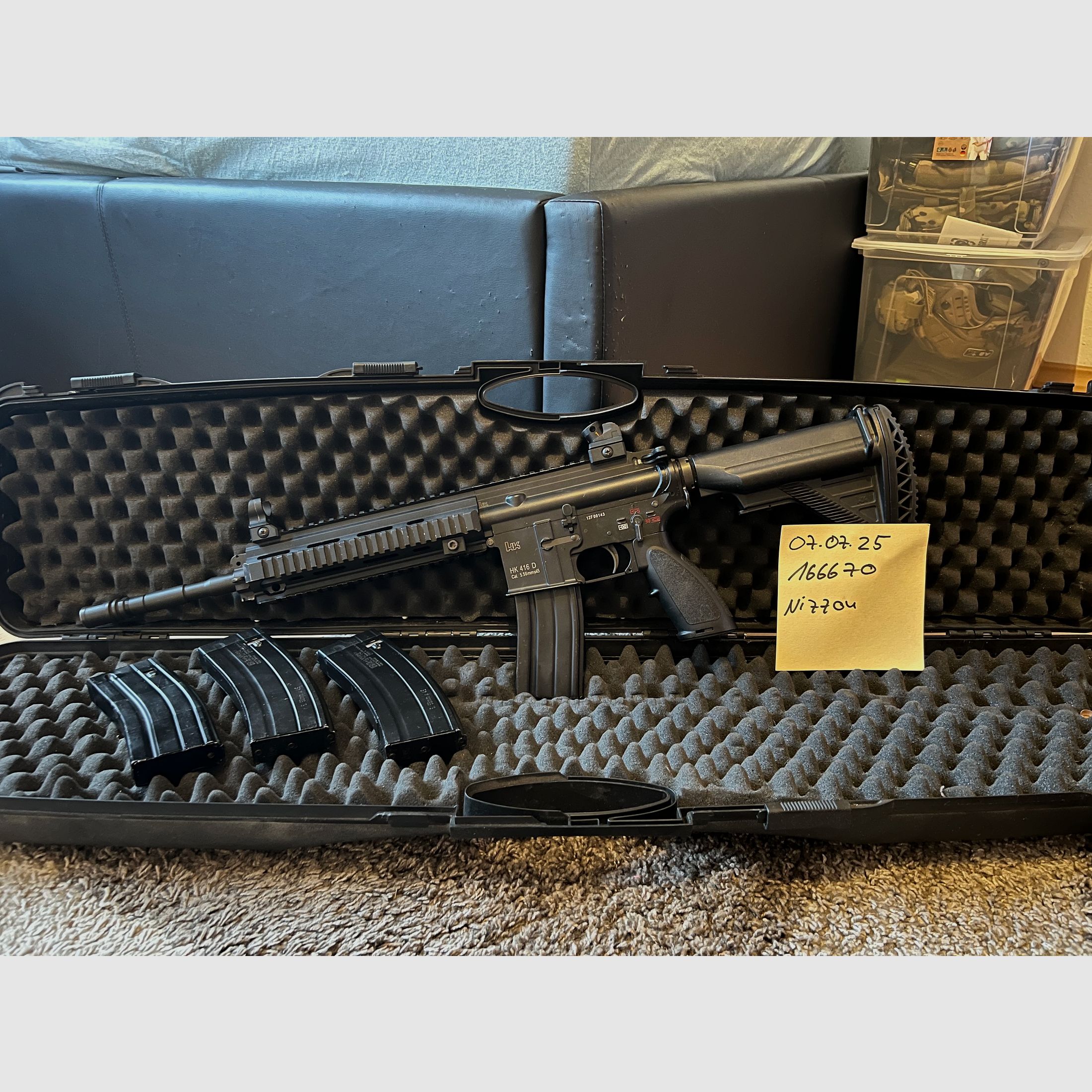 VFC HK416 D GBB mit 4 Magazinen und Koffer 
