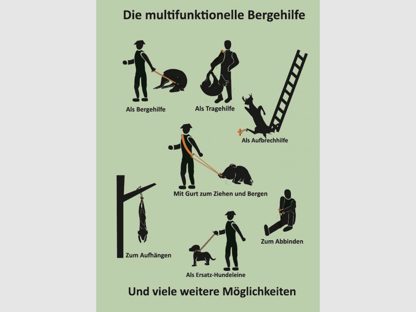 Jagersepp game dragging harness game retrieval aid Berg & Tal Premium, image 3 of 6