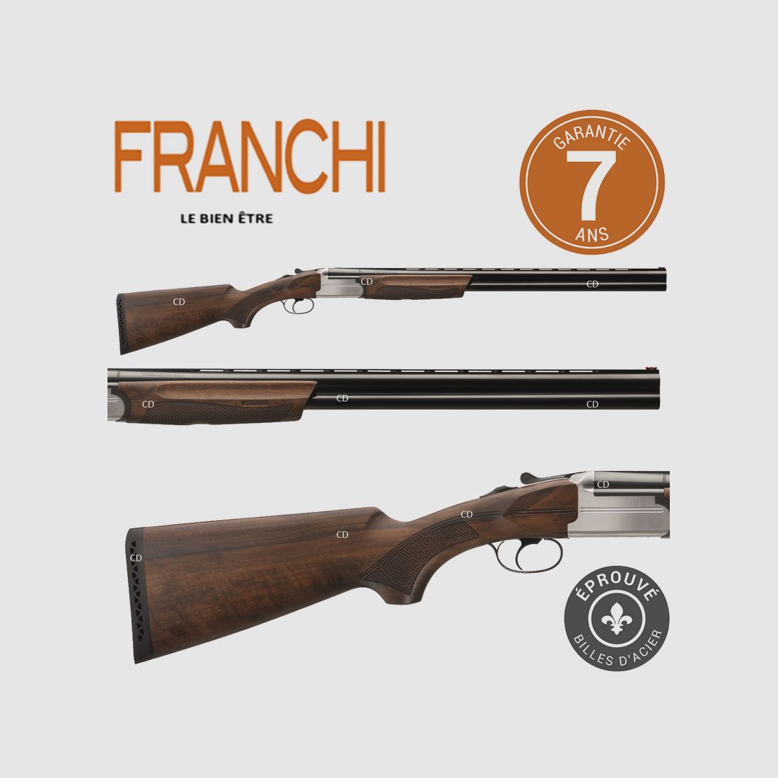 FLINTEN FRANCHI FEELING STAHL EXTRAKTOR KAL 12/76 71 CM, Bild 3 von 3