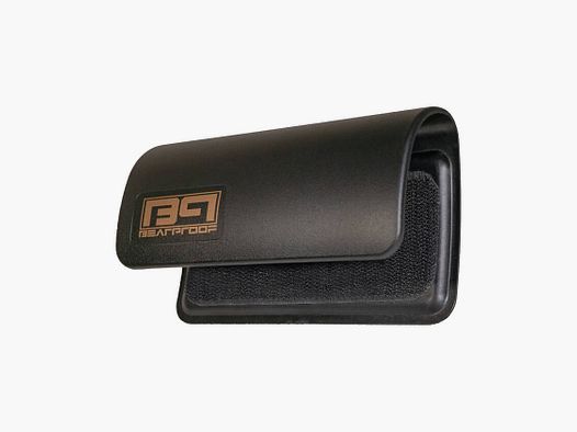 Bearproof precision cheek riser including cartridge holder - black