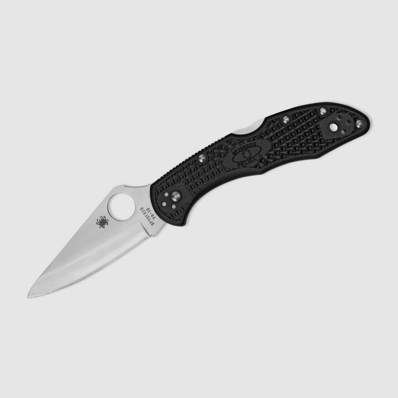 Taschenmesser Delica 4 Lightweight Black Plain