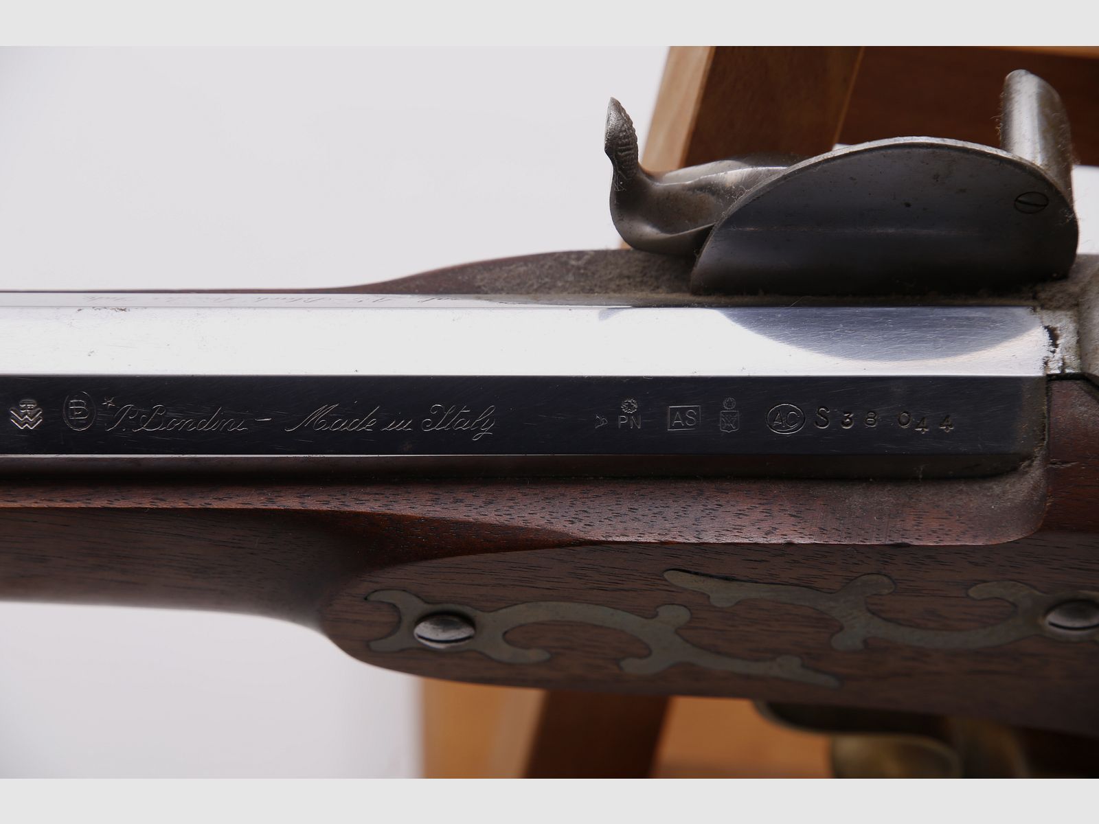 P. Bondini Vorderlader Gewehr Kal. .45 Schwarzpulver Perkussion Made in Italy