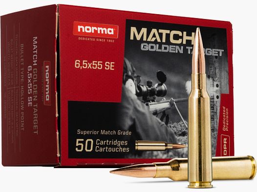 NORMA 6,5X55 GOLDEN TARGET HP 8,4G 130GR