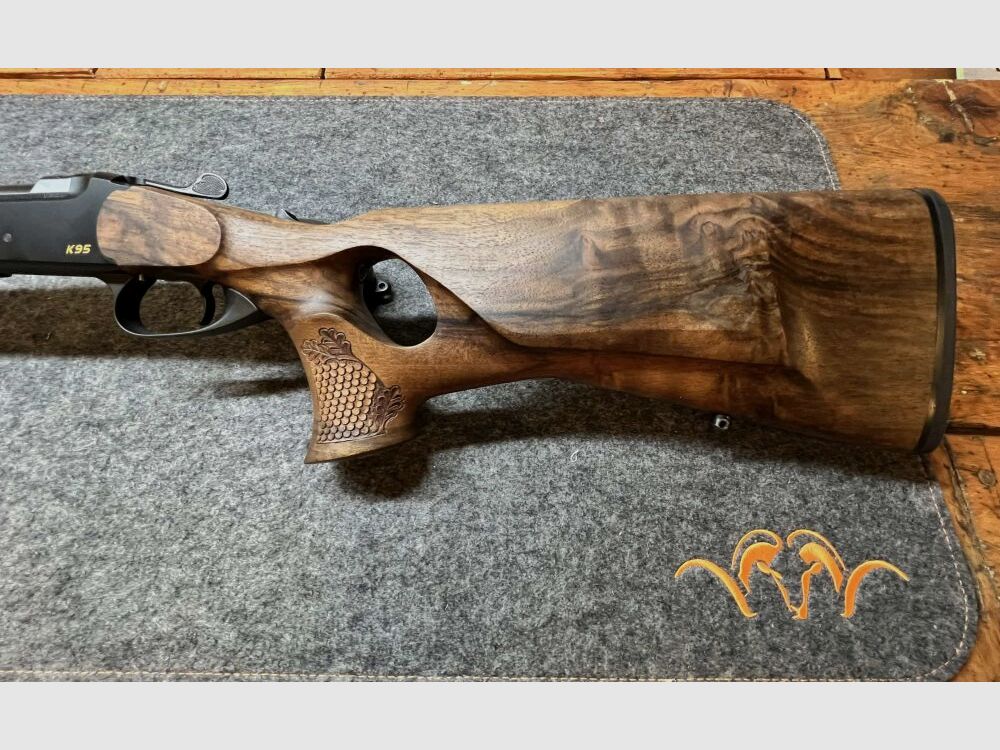 Blaser Kipplaufbüchse K95, Kal. .308Win, Stutzen, mit Holz-Lochschaft "Unik .308Win