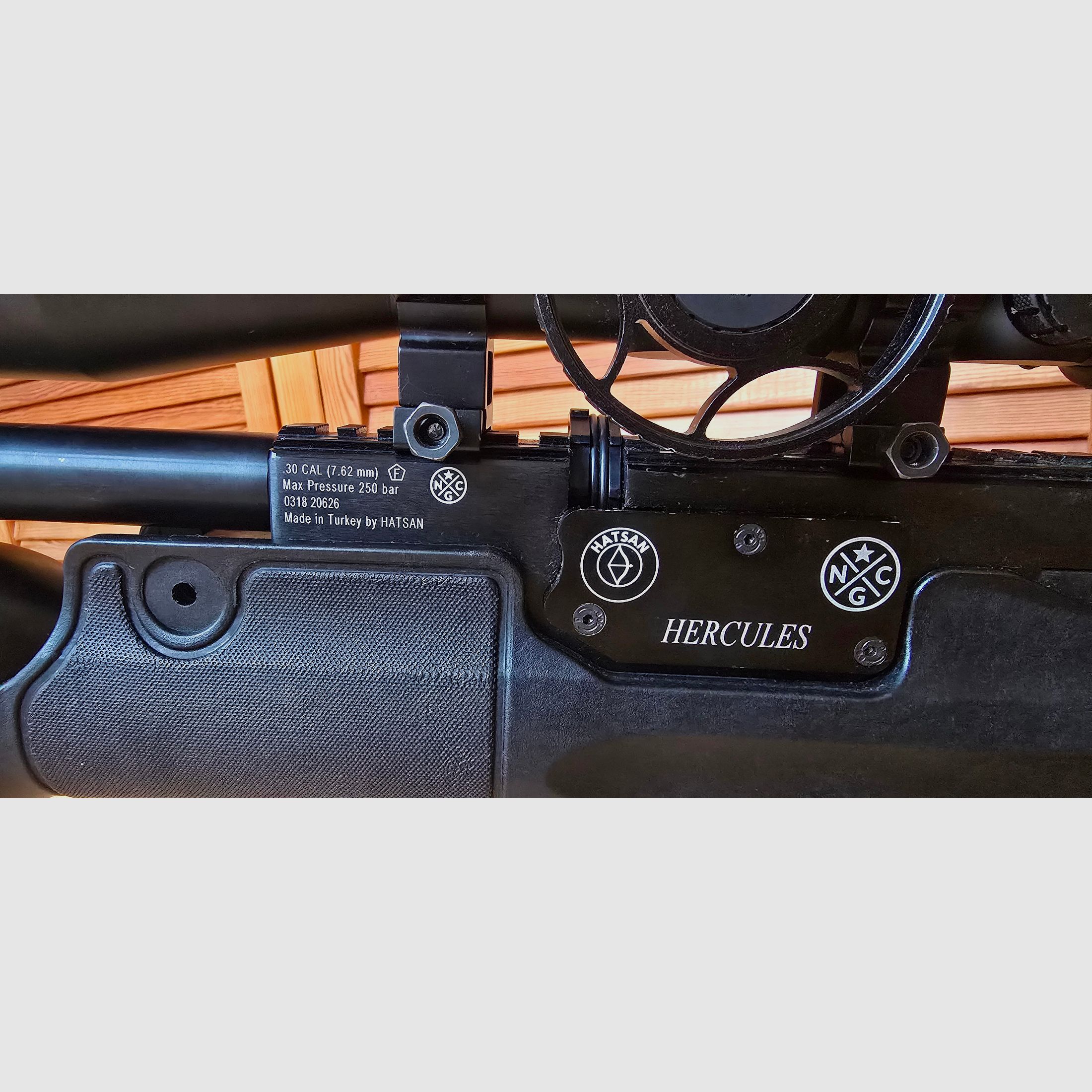 Hatsan Herkules 7,62 met compressor en accessoires
