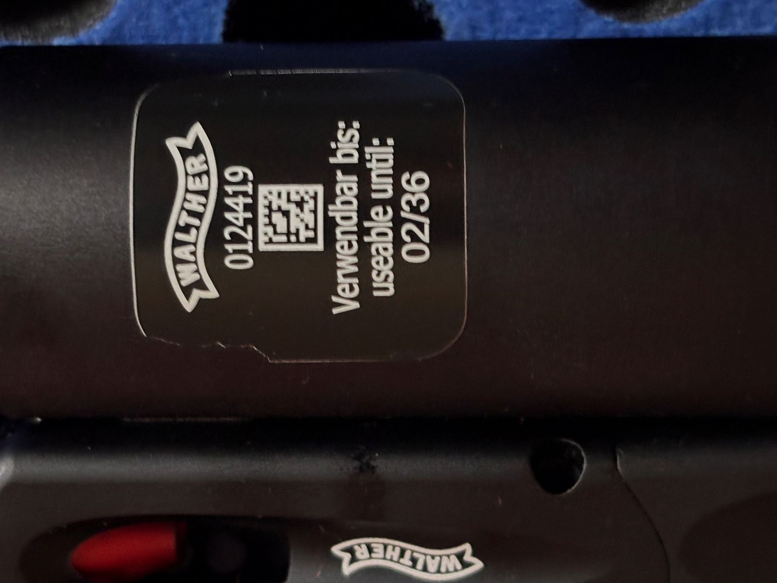 Walther LP500 Meistermanufaktur  / Oppervlak Droom in rood .. bijna nieuw