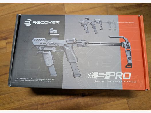 RECOVER GLOCK conversion FULL kit SPRO MG pistol stock 1-color black