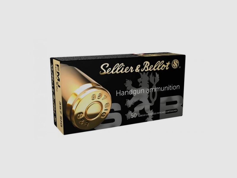 SELLIER & BELLOT PISTOLENPATRONEN - .357SIG - FMJ - 140 GRS. - 50 STÜCK