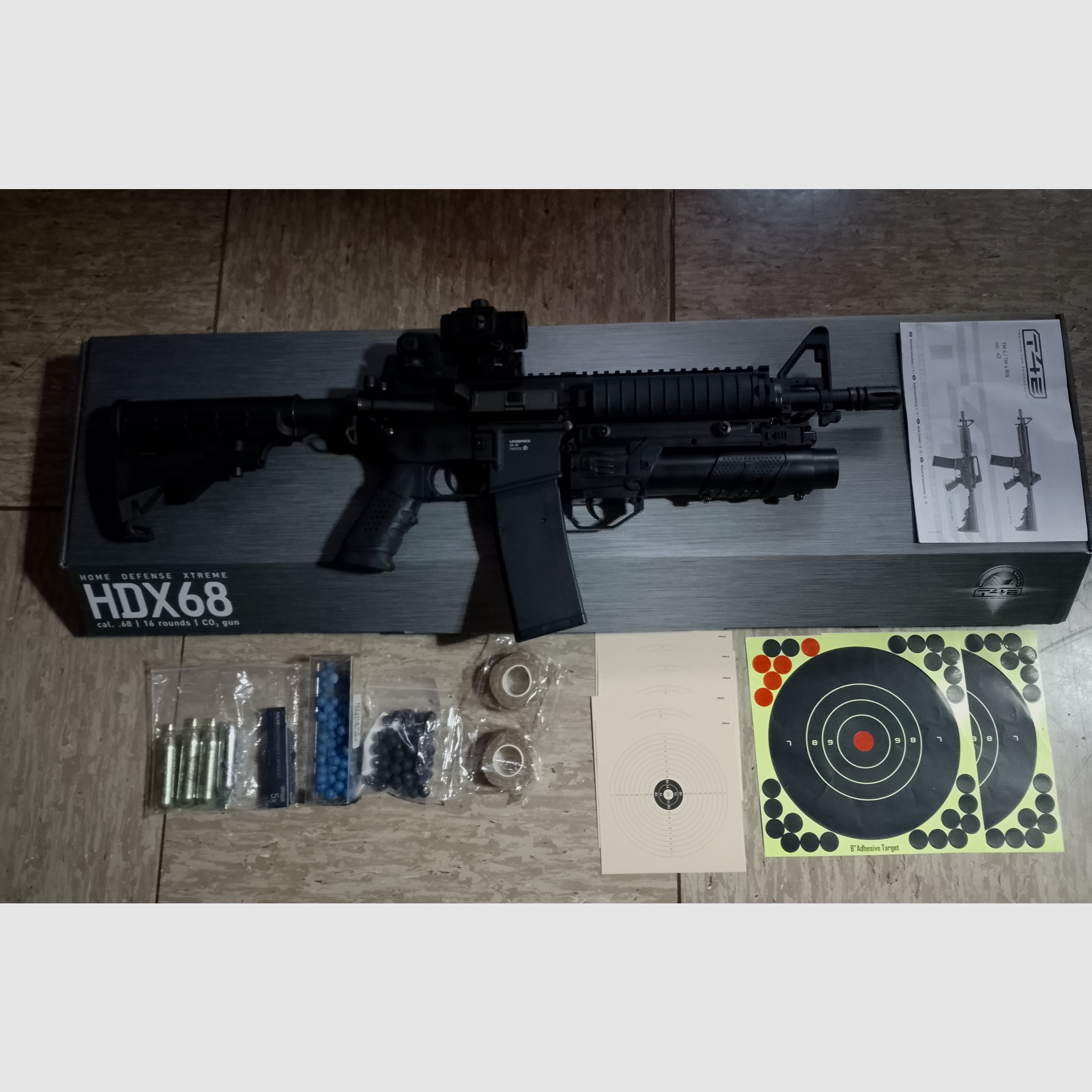 T4E t4m RIS co2 air rifle Ram Home Defense assault rifle as new cal .43 paintball marker