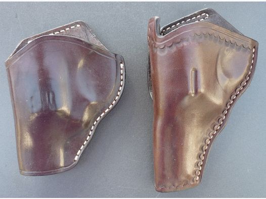 HKDesign Holster Art. Nr. 005, fondina a estrazione rapida per S&W Victory" e vari revolver (a gas) 2" vedi foto 2 - per mancini