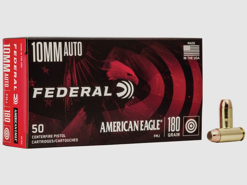 Federal American Eagle 10mm ACP 180GR FMJ 50 cartucce