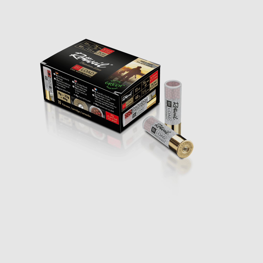 Rottweil 12/76 BI-LOAD HP MAGNUM 40 g - 10 unidades.