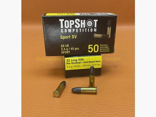 Vereinshammer ! TopShot Competition Sport Black Edition .22lr SV -Lead Roun