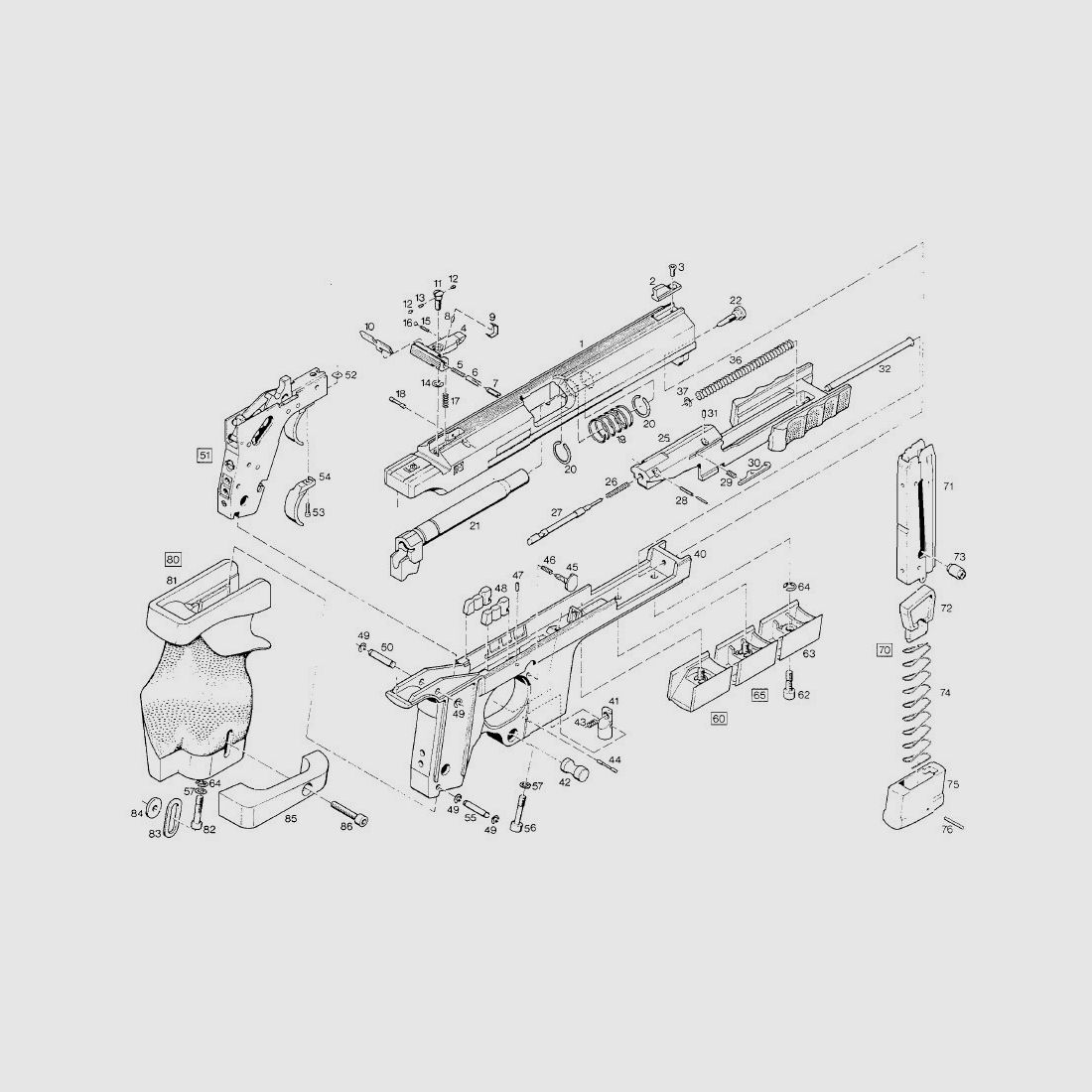 Hammerli 280 pistol + conversion kit
