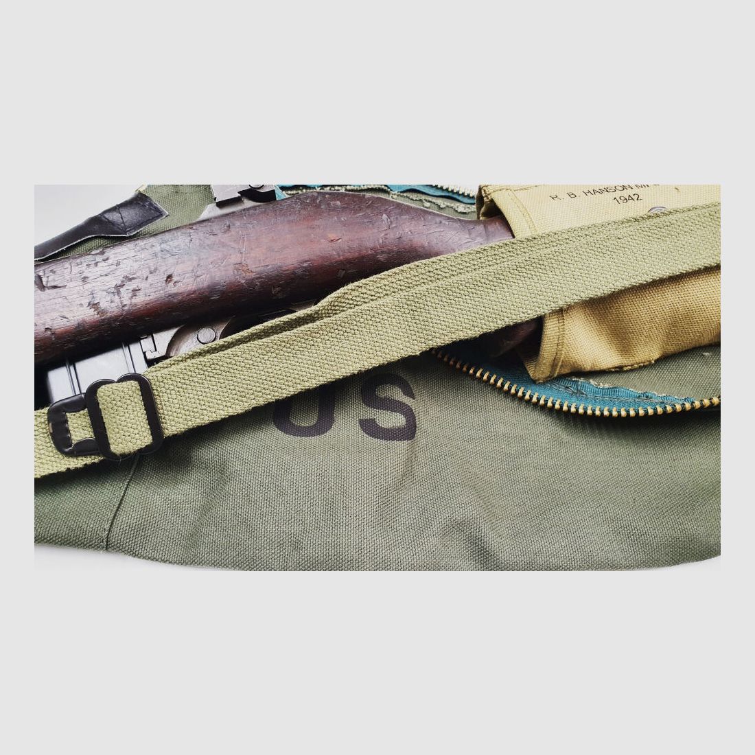 US ARMY WW2 M1 Carbine borsa per il trasporto di fucili, immagine 3 di 10
