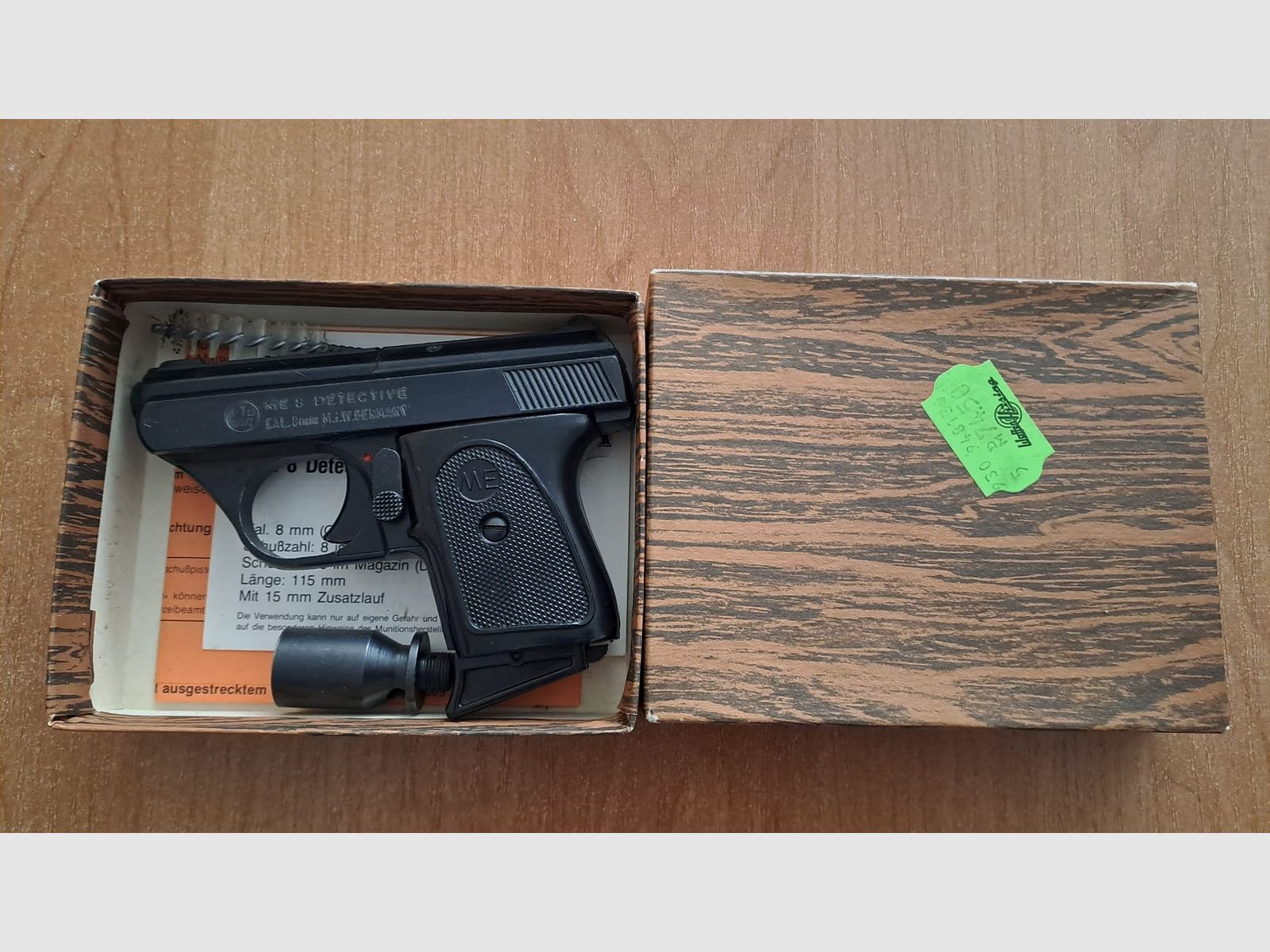 Rare ME 8 Detective 8mm bang in PTB 100/2 in packaging!