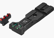 LPA WXT02-F2 BLACK BASE verstellbares Revolvervisier mit Weaver-Basis für 629, 686, 586, 627, 66, 67, 696, 17, 19, 657, 610, 625, 29, 27 und neu für Kaliber .50 – Schwarzes Visierbild