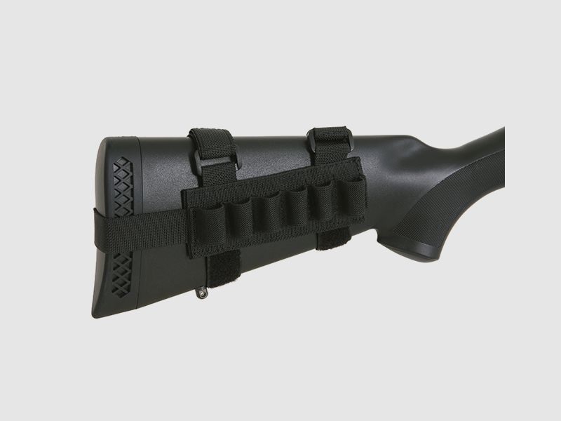 Shotgun Buttstock Shell Holder - Black [8FIELDS]