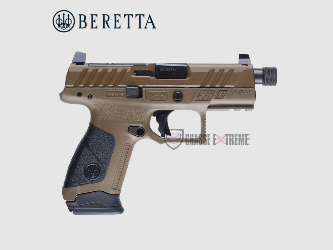 Pistole BERETTA APX A1 Compact Tactical Fde Kal 9mm Para