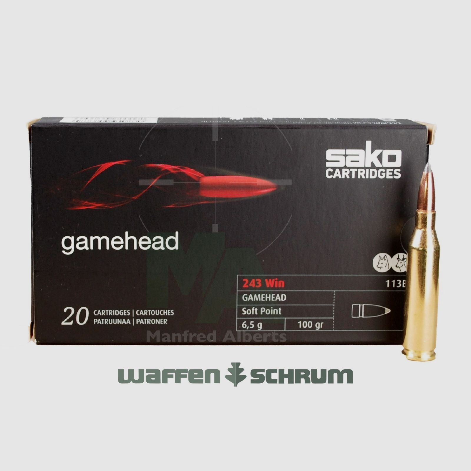 Sako Gamehead SP 6,5g - 100gr .243Win