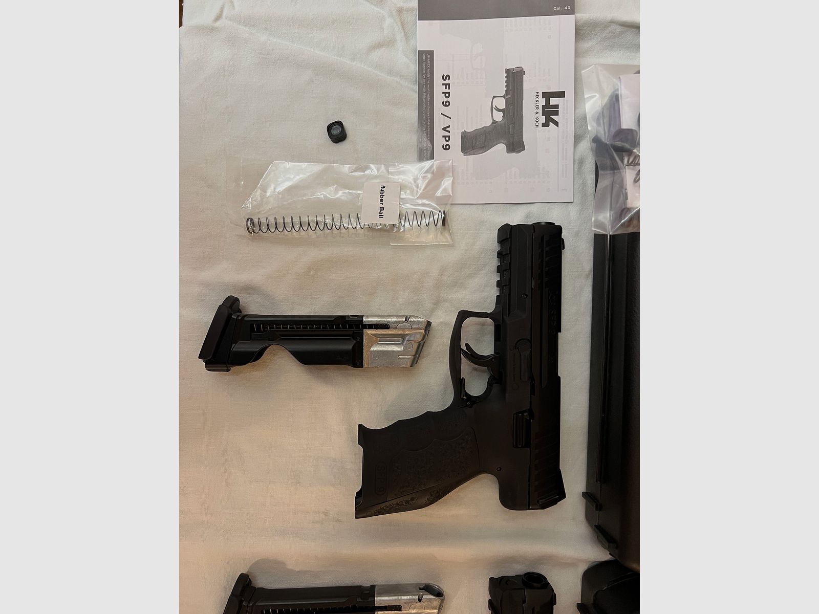 Umarex VFC Heckler & Koch SFP9 T4E CO2 RAM Pistole Kal. 43 schwarz neu NP 270€