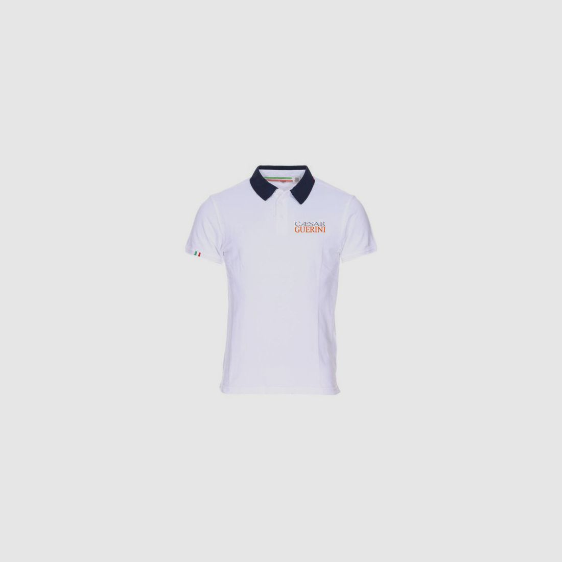 POLO CAESAR GUERINI BLANC MANCHES COURTES TAILLE L
