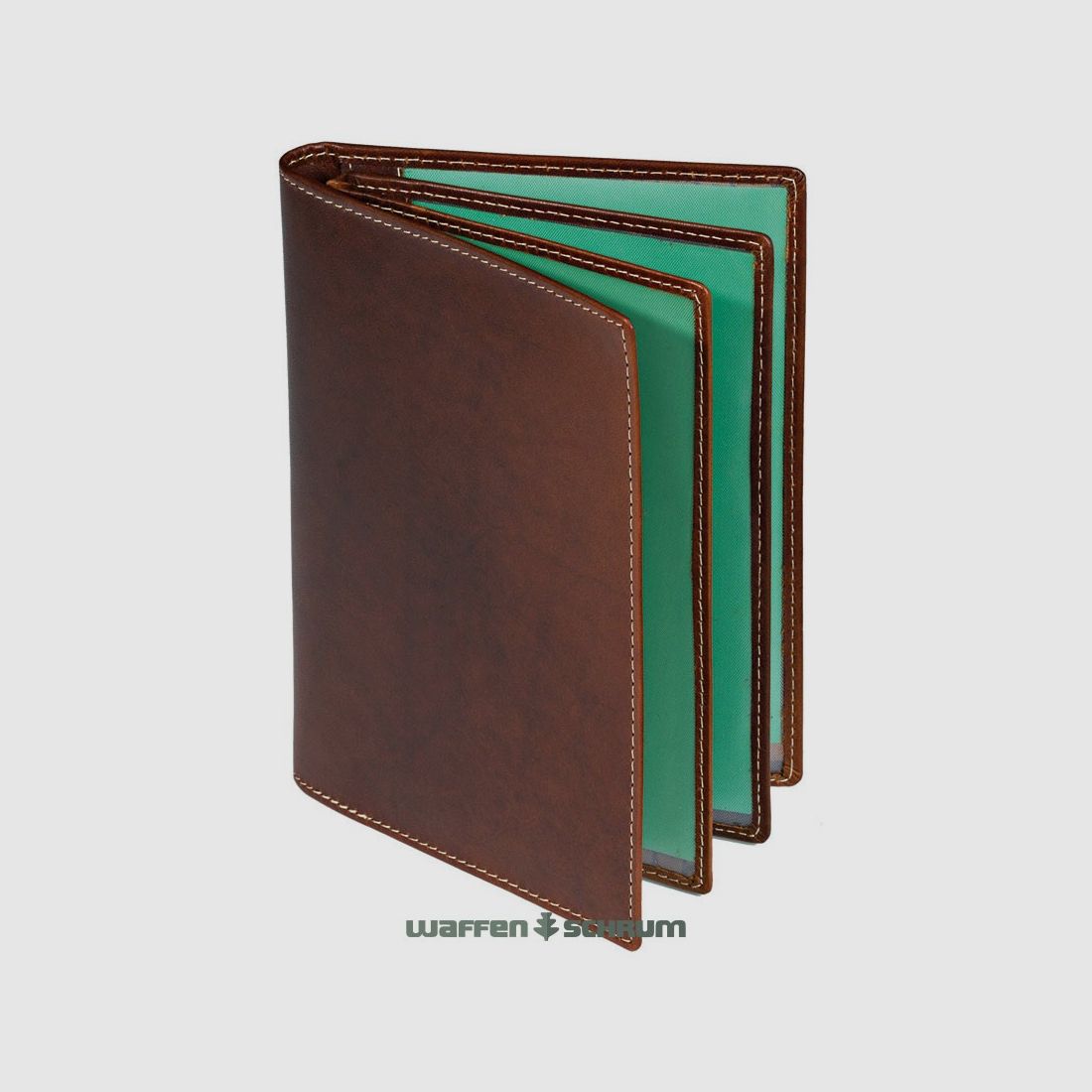 AKAH Hunting License Case Leather BIG FiVE 6 Compartments