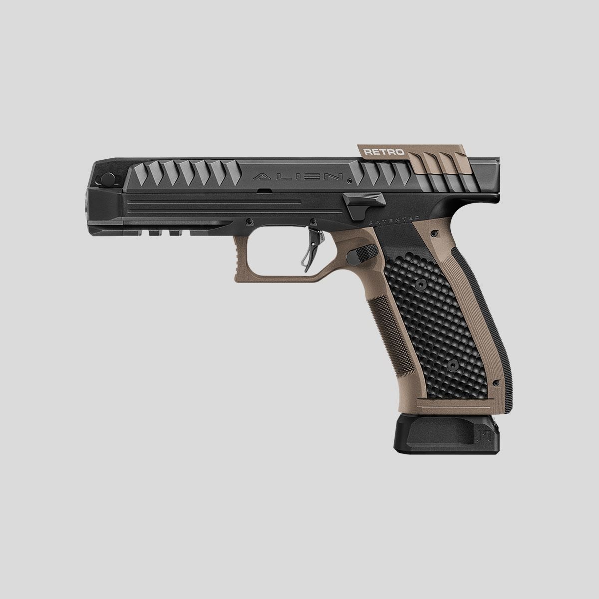 Laugo Arms – Alien Retro kit threaded barrel (Black/Green) [9mm Para], Bild 1 von 7