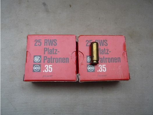 Blank cartridges cal. .35 RWS