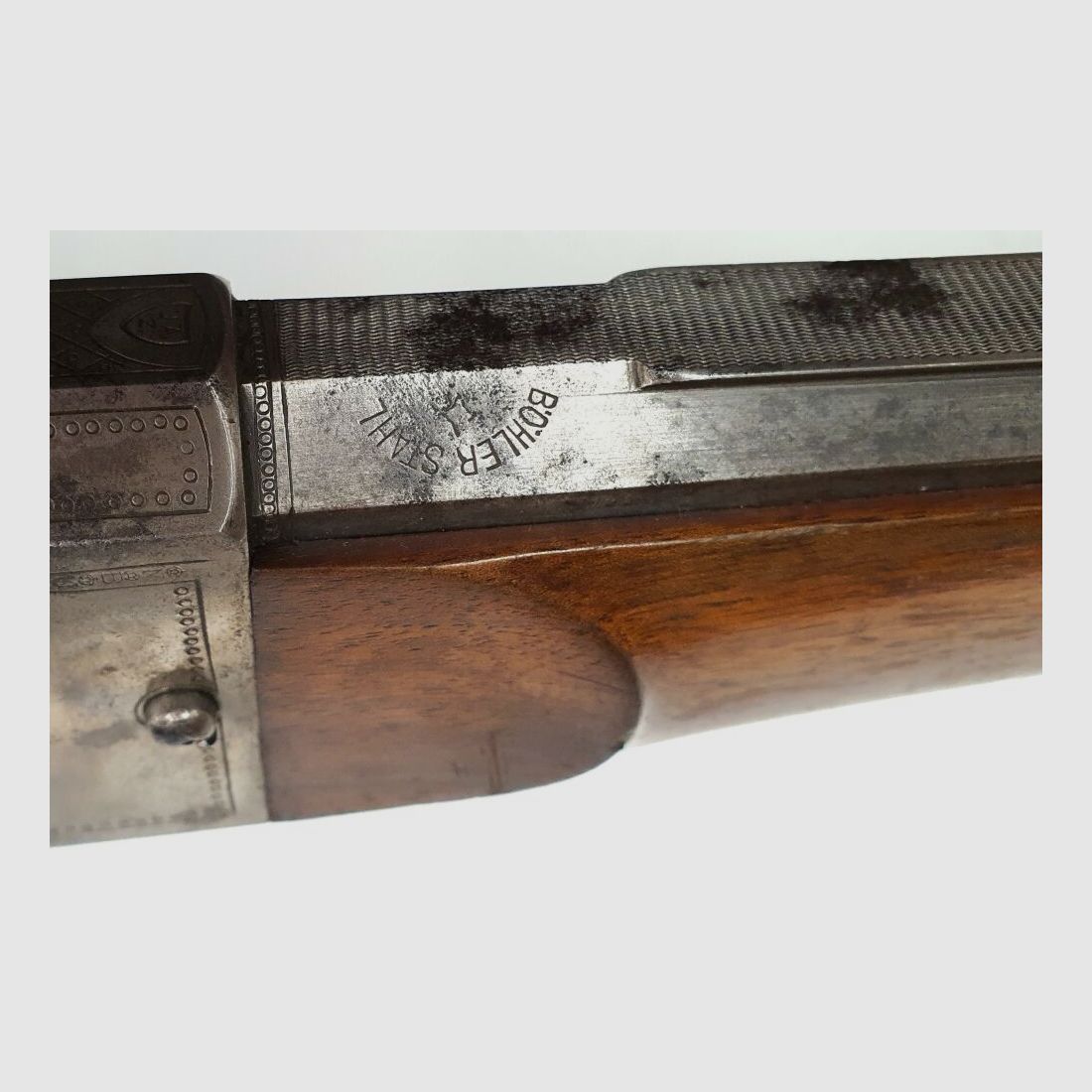 Armero desconocido Mannheim rifle de tiro raro de cerrojo