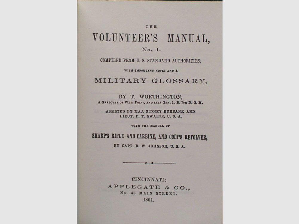 Libro/Libro de bolsillo Manual de armas para el rifle Sharps, revólver Colt y espadas