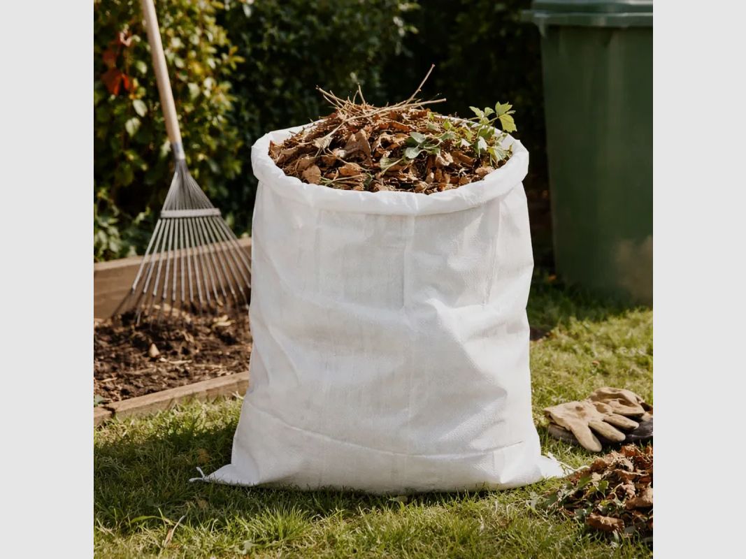 Tuinafvalzak 60x80cm met trekkoordsluiting – set van 4, afbeelding 1 van 6