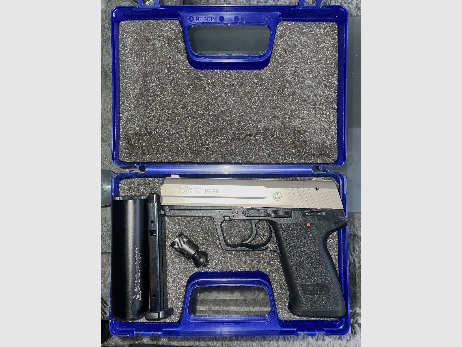 Röhm RG96 Vernickelt 2x Mag. Schalldämpfer