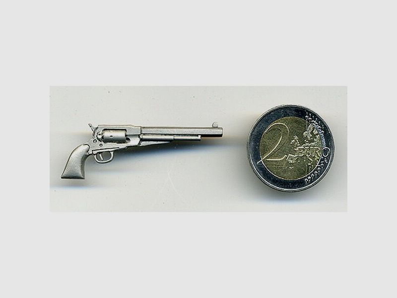 Remington Revolver als Metall-Anstecker