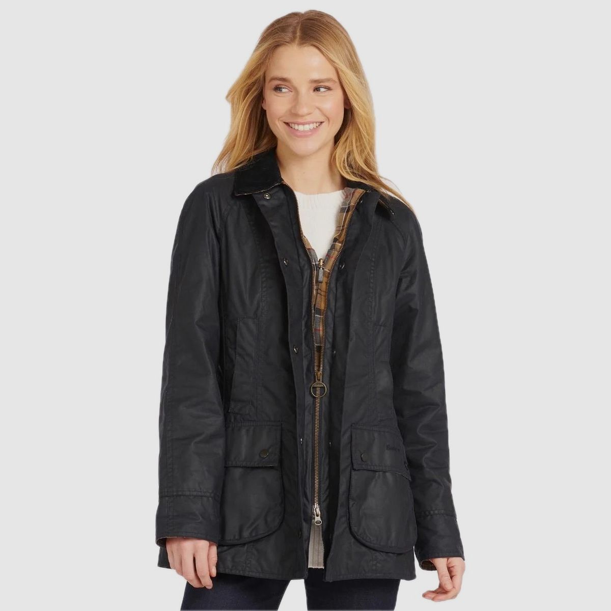 BARBOUR Wachsjacke Beadnell Navy