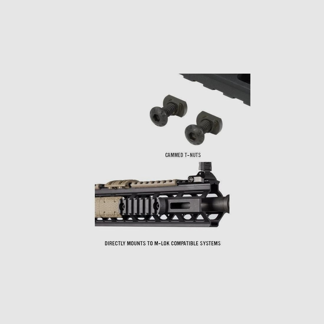 RAIL PICATINY MAGPUL M-LOK POLYMEER 7 SLOTS, afbeelding 2 van 5