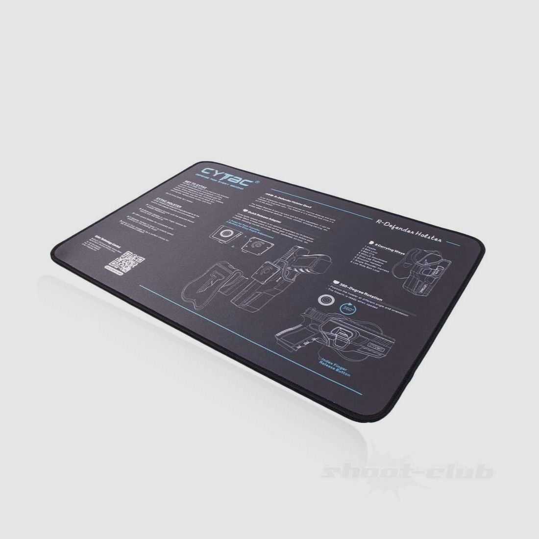 Tapis de nettoyage pour arme CYTAC Soft Touch 43 x 30 cm antidérapant