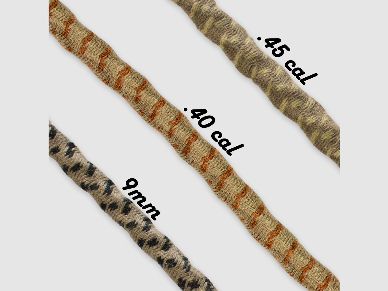 Otis cleaning cord set for 9mm/.40/.45