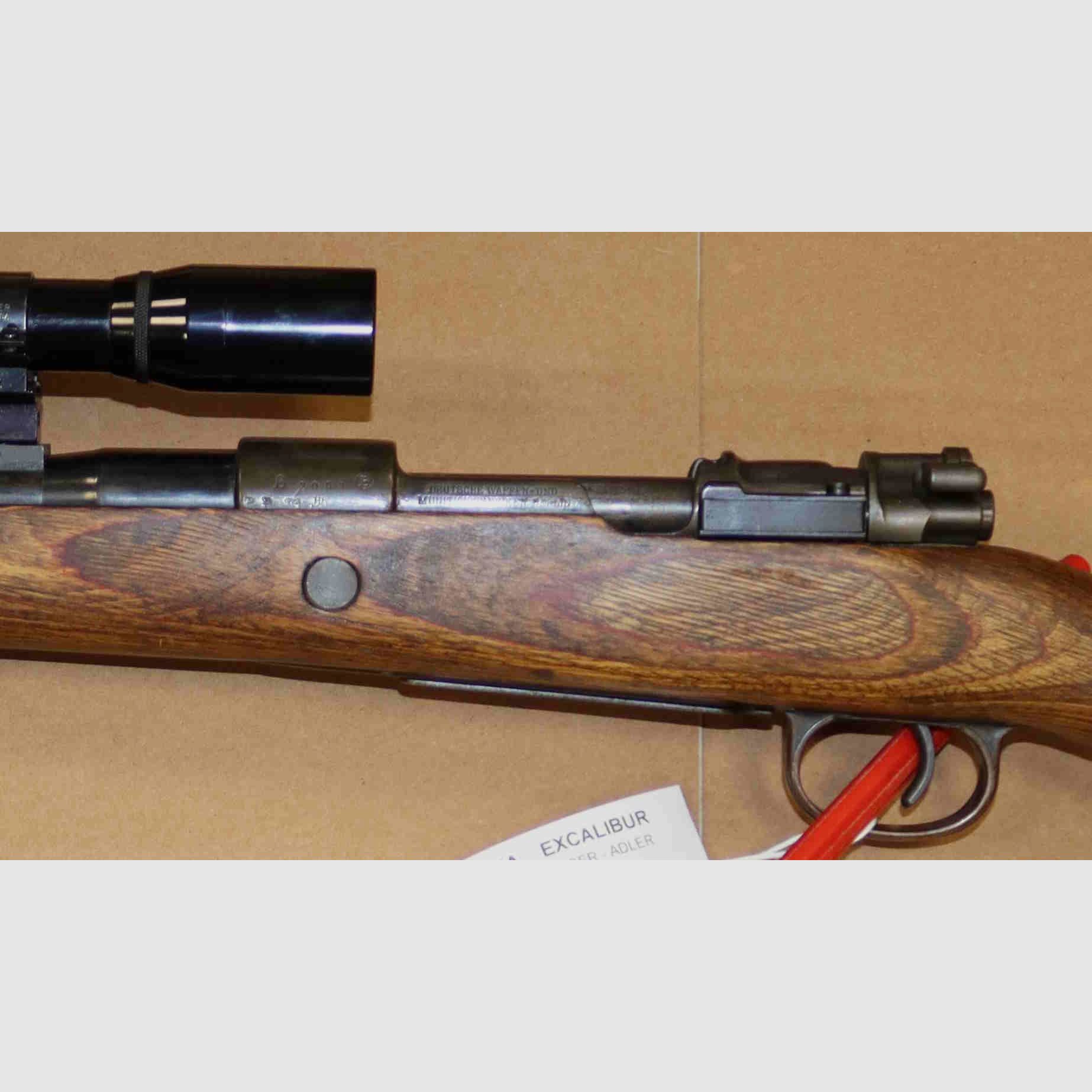 Mauser Geweer - Adler Model K98 Kaliber 22-250 met Optiek, afbeelding 2 van 12