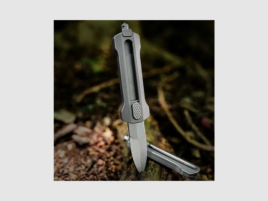 Baltic Steel Slike Titan OTF D2 Stahl Taktisches Messer Spearpoint Griff mit Glasbrecher