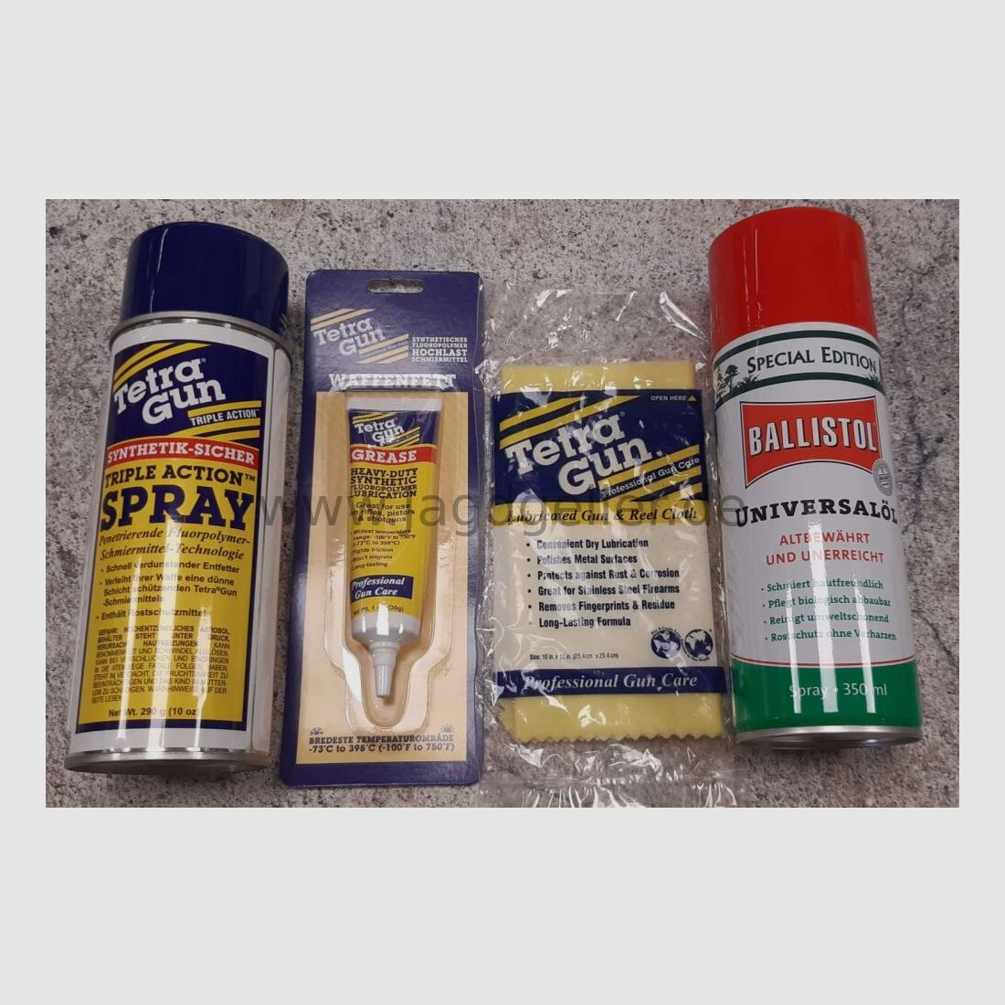 Waffen-Pflegemittel-Set 4-teilig incl.Versand, Bild 1 von 2